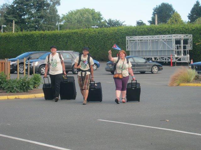 three border-crossers arrived