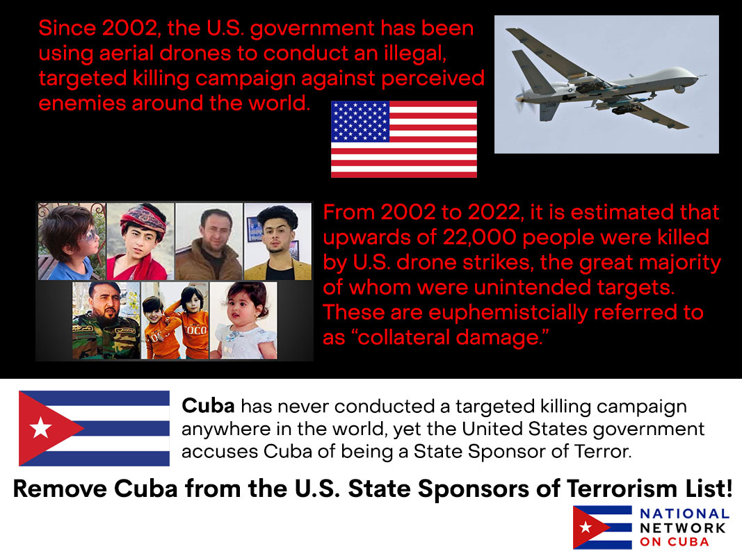 Remove Cuba from the U.S. State Sponsors of Terrorism List infographic” width=