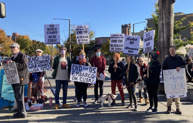 Seattle Rally to support Cuba at the United Nations