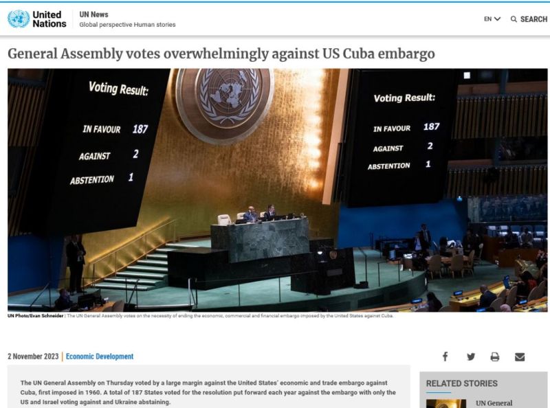 United Nations General Assembly vote